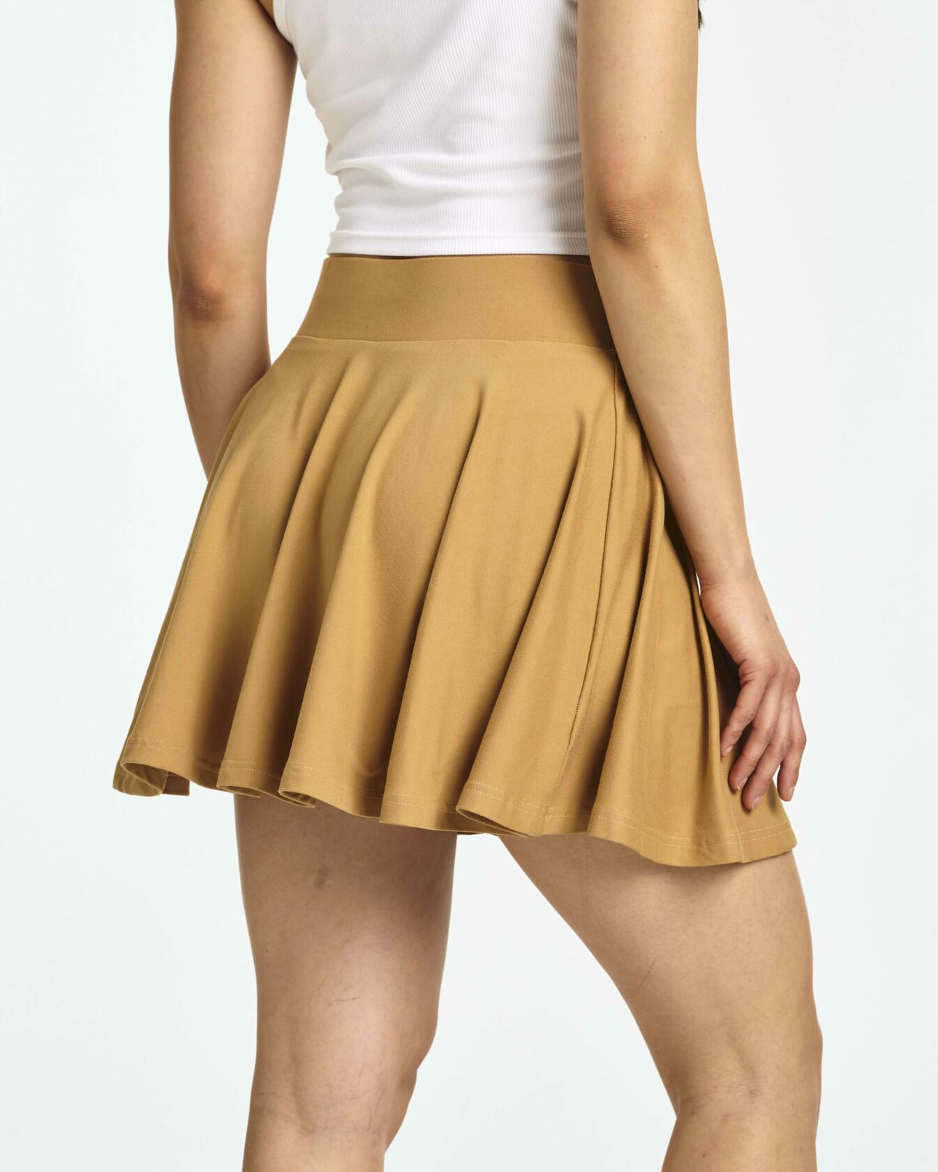 4-Pack Women's Plus Size Pleated Mini Skirts Skater Flowy High Waist Size 3X