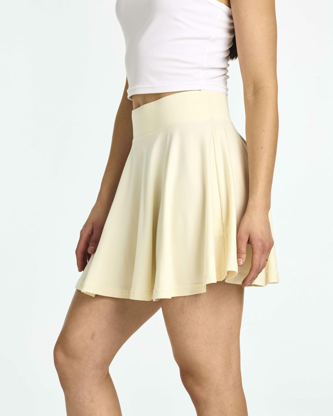 4-Pack Women's Plus Size Pleated Mini Skirts Skater Flowy High Waist Size 3X