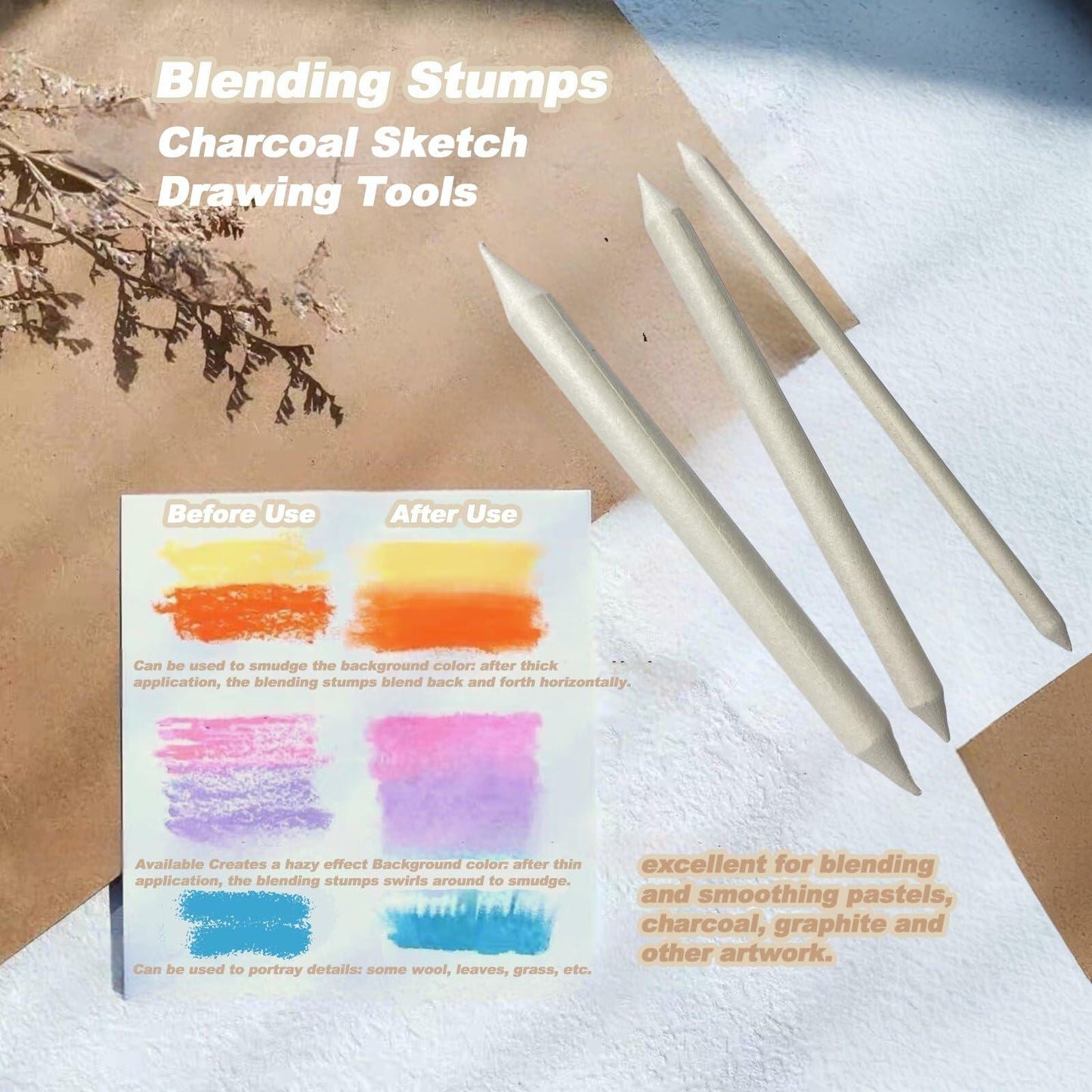 DAIZART Oil Painting Tool Set Palette Knife Blending Sponge Pen Art Supplies