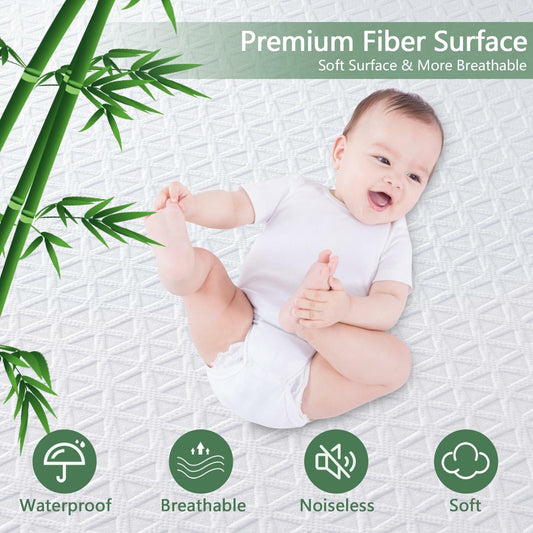 Premium 100% Waterproof Mattress Protector King Size 8''-21'' Deep Pocket White
