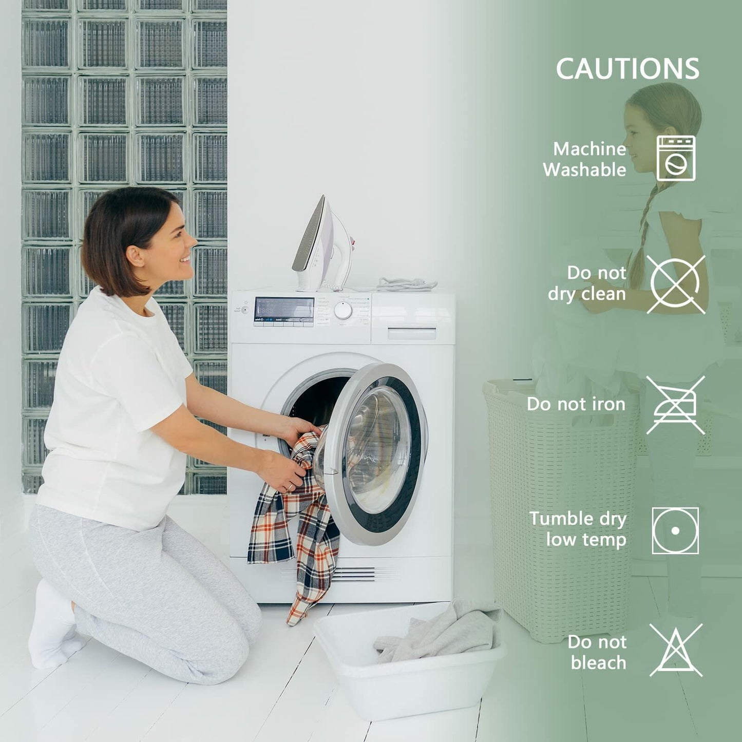 Premium 100% Waterproof Mattress Protector King Size 8''-21'' Deep Pocket White