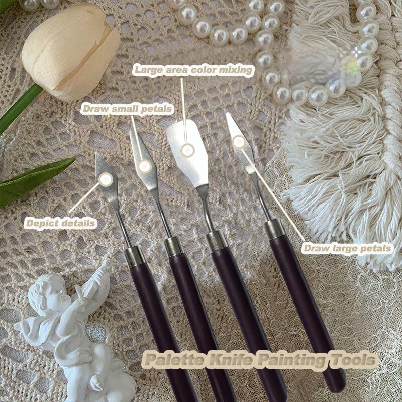 DAIZART Oil Painting Tool Set Palette Knife Blending Sponge Pen Art Supplies