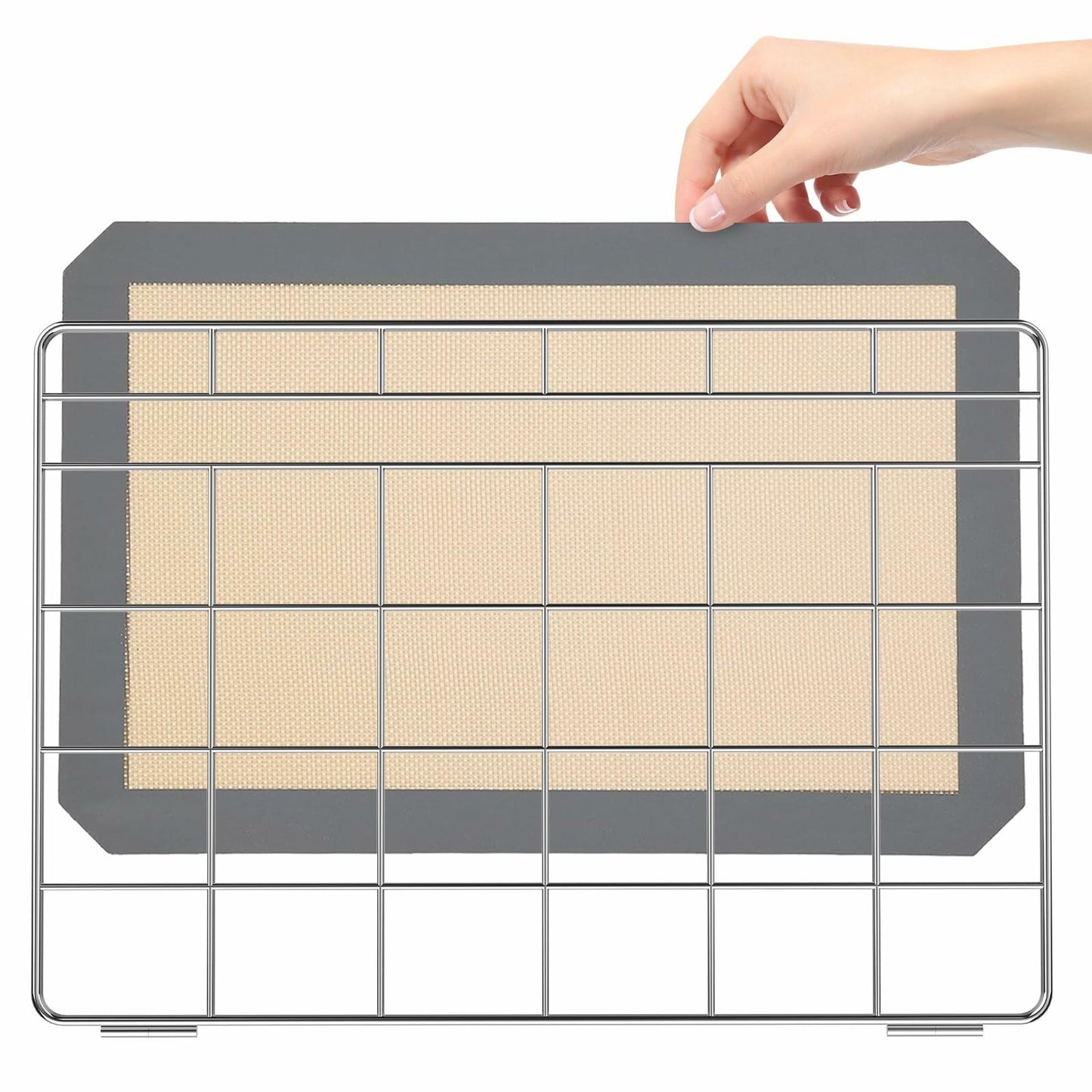 Dishwasher Basket for Silicone Baking Mats, Lids, Hot Pads & More Storage