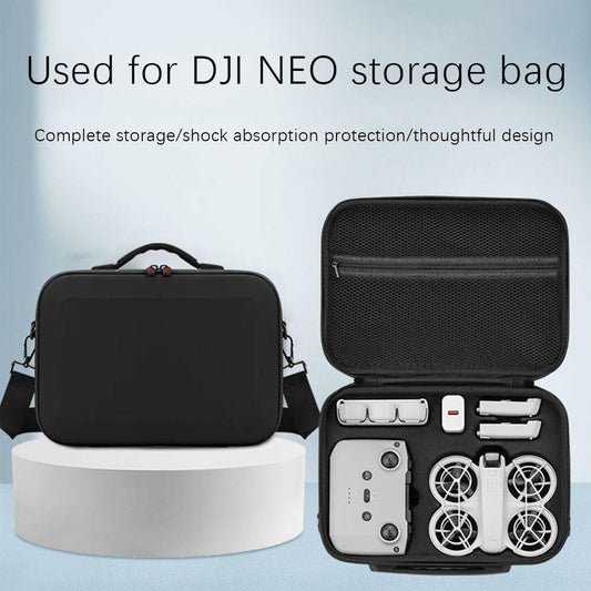 CTDWNT Carrying Case for DJI Neo Drone Accessories PU Leather Shoulder Bag