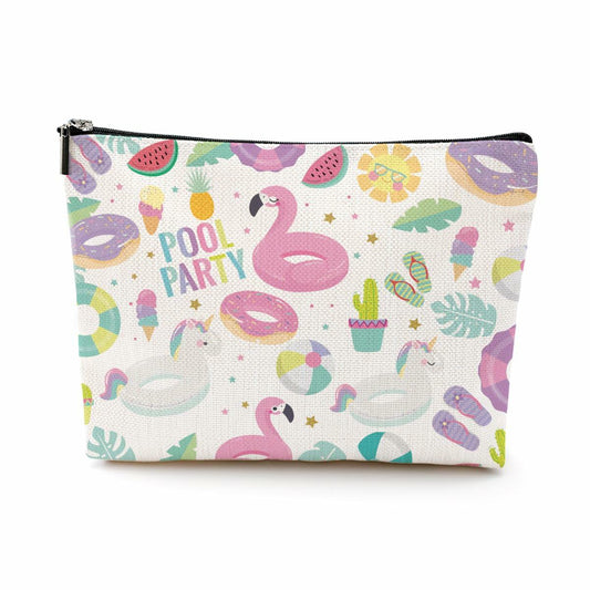 EIXU Flamingo Makeup Bag Cute Pink Summer Vacation Party Favors Gifts