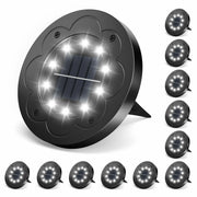 Brightown Solar Lights Outdoor Waterproof LED In-Ground Cold White 12 Pack