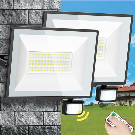 Dimgogo 2PACK 100W LED Flood Lights 18000lm 6500K IP66 Outdoor
