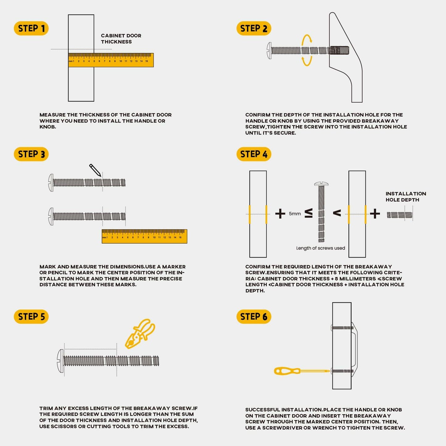 goldenwarm 20 Pack 5in Brushed Nickel Modern Square Cabinet Pulls