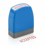 YIEMI Self-Inking Office Stamp Blue Red Ink Clear Crisp Impressions