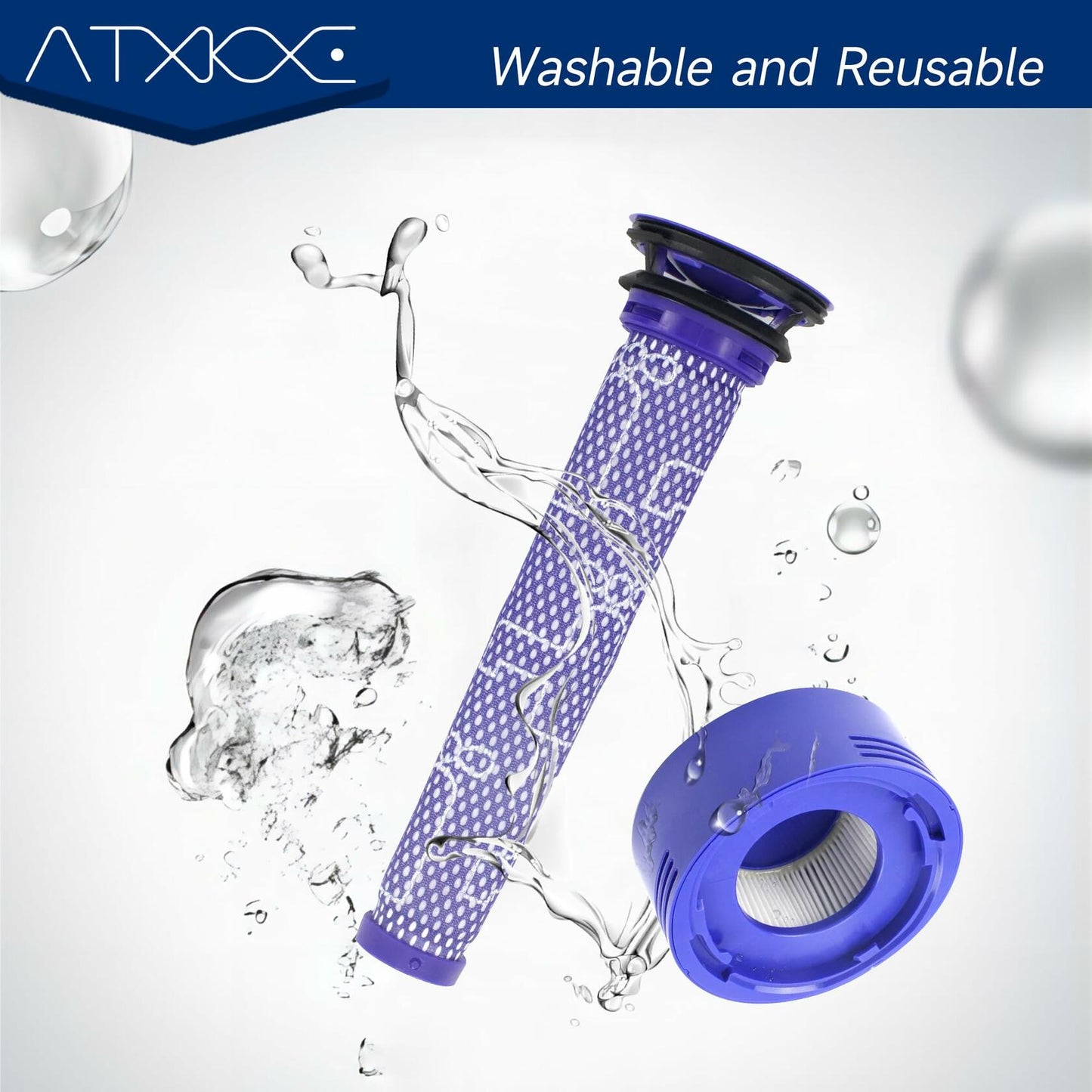 ATXKXE Vacuum Filter for Dyson V7 V8 Animal Absolute 4 Pre & 4 Post Filters