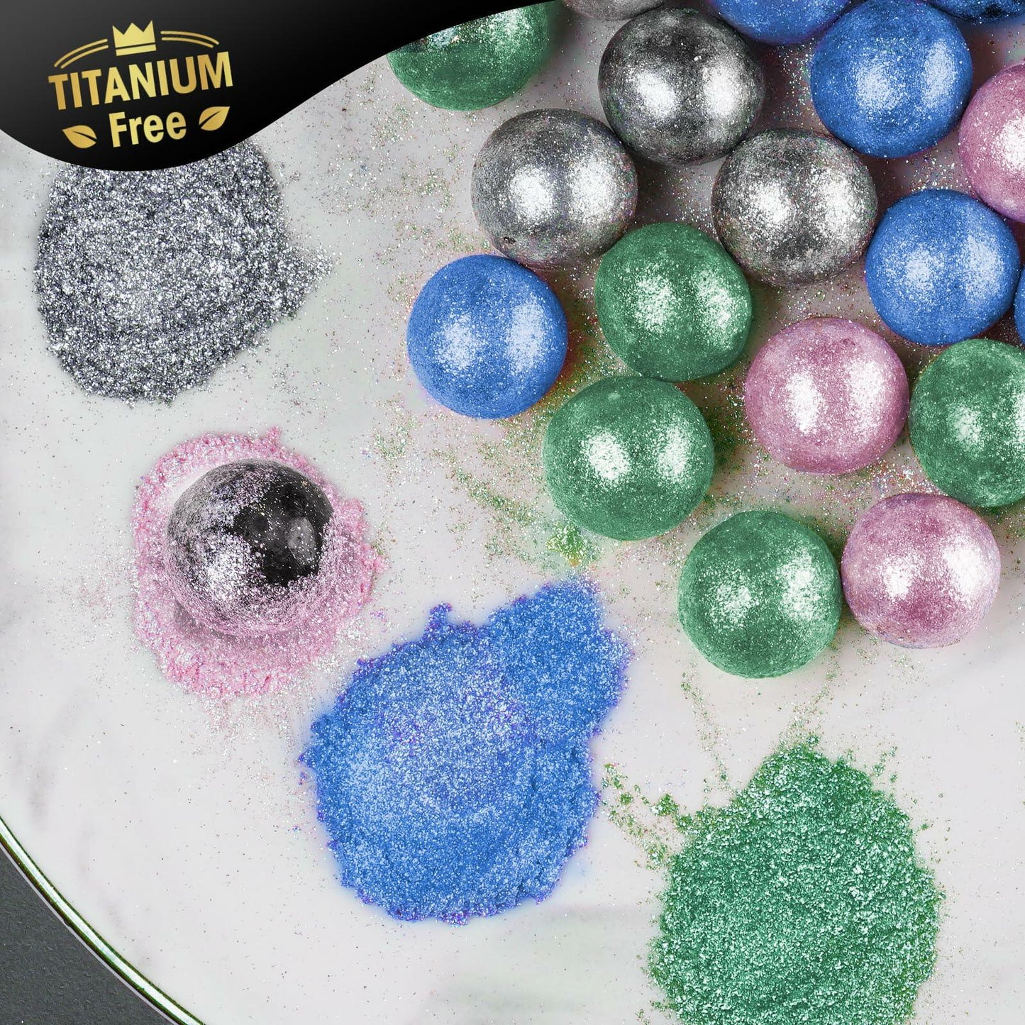 NiHome Edible Food-Grade Glitter Powder 5g Metallic Vegan Allergen-Free