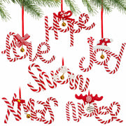 Langley 6 PCS 2024 Christmas Polymer Clay Hanging Ornaments Xmas Tree