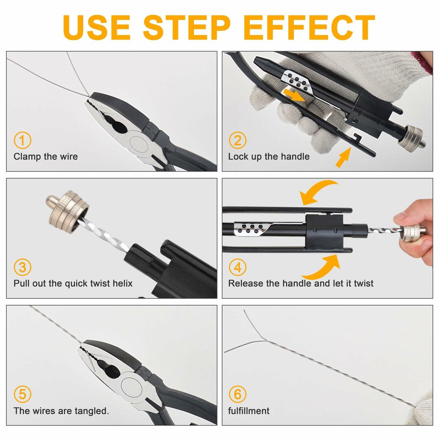 Gunpla 9 Inch Safety Wire Twisting Plier Automatic Spring Loaded Heavy Duty