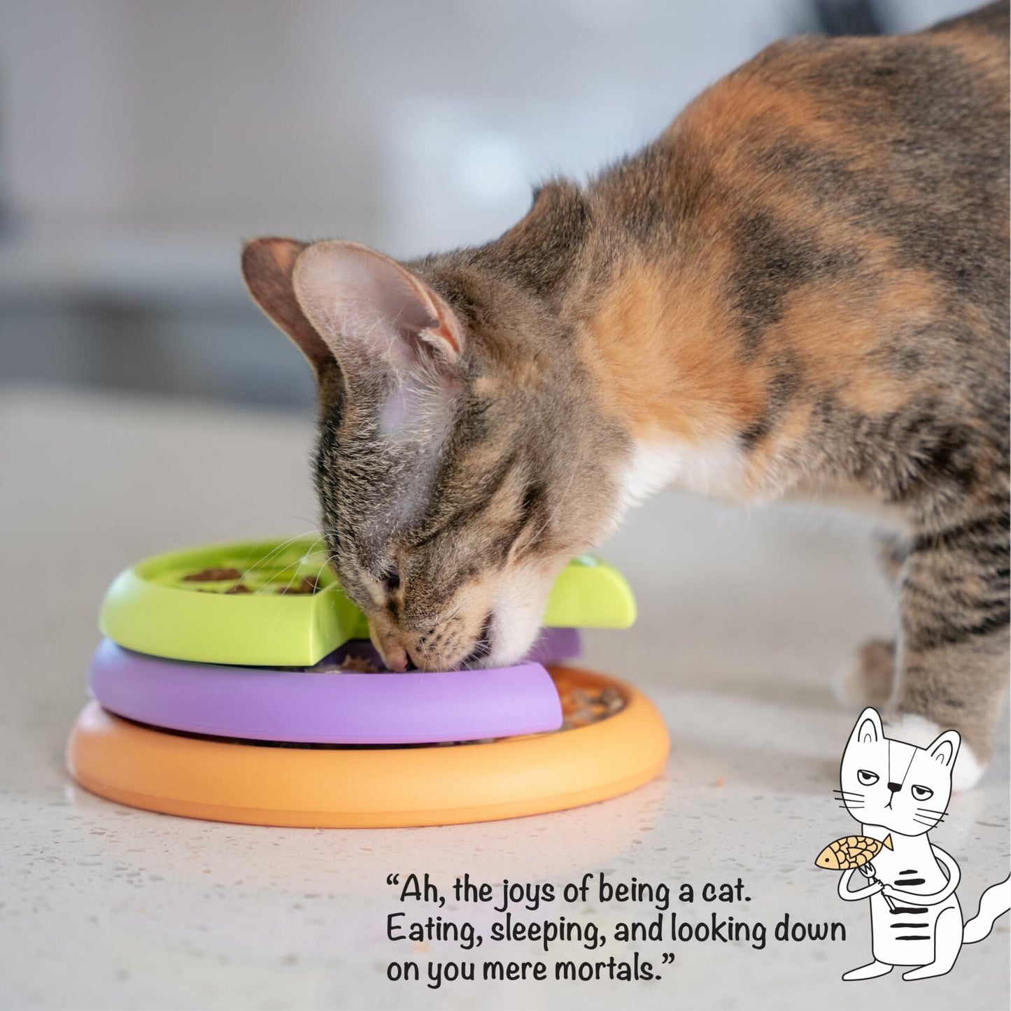 [Like_new] Catstages Kitty Lickin' Layers Interactive Cat Slow Feeder Toy 80+ Compartments