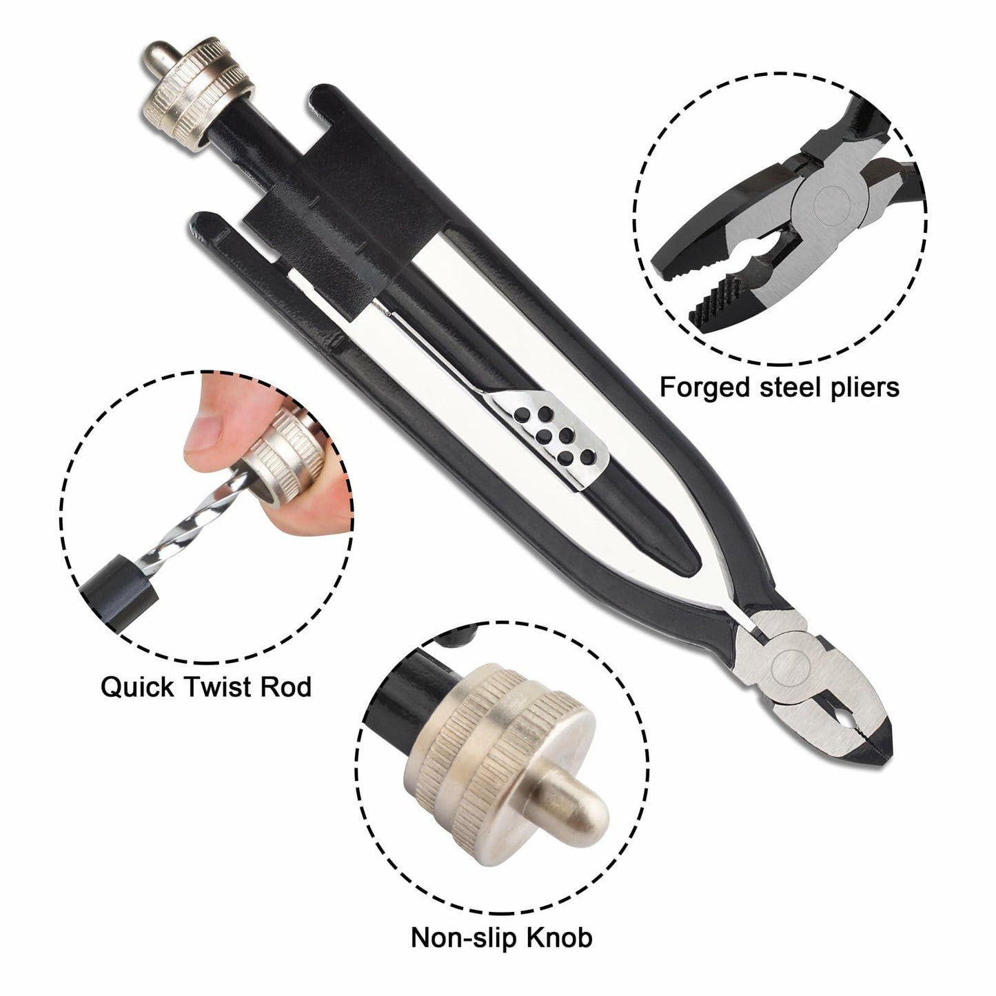 Gunpla 9 Inch Safety Wire Twisting Plier Automatic Spring Loaded Heavy Duty