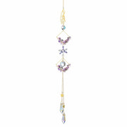 Venusorn Natural Crystal Flower Chains Purple - Window Décor Sun Catchers
