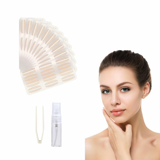 YAFIYGI 120 Pcs Double Eyelid Tape Clear Waterproof Natural Fiber Strips
