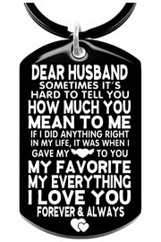 Allpeak Husband Valentines Day Romantic Keychain Gift from Wife