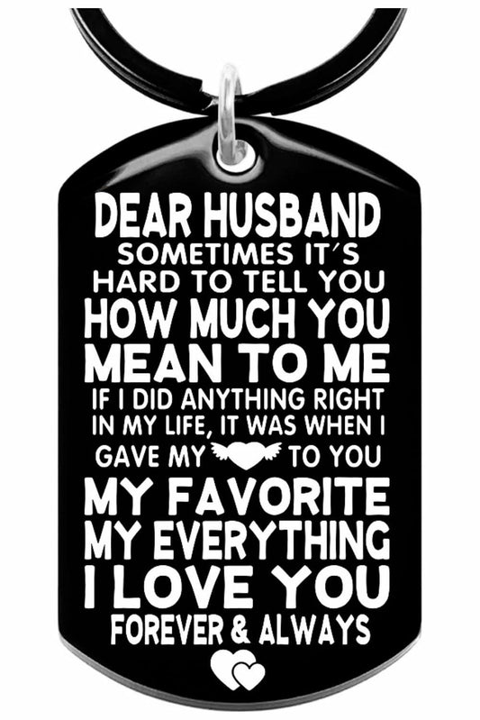 Allpeak Husband Valentines Day Romantic Keychain Gift from Wife