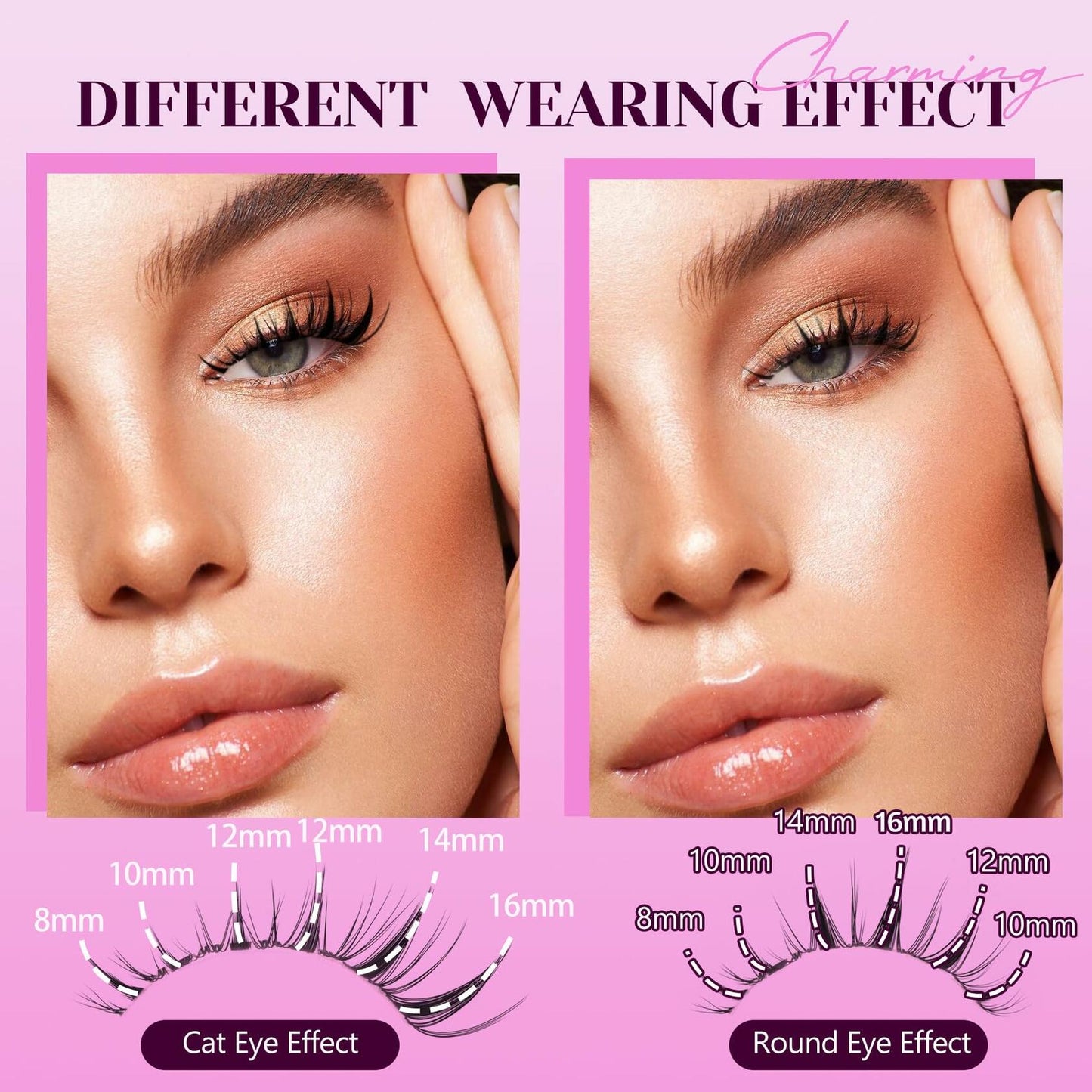 Losha Eyelash Extension Kit 144pcs 8-16mm D Curl Natural Soft W02