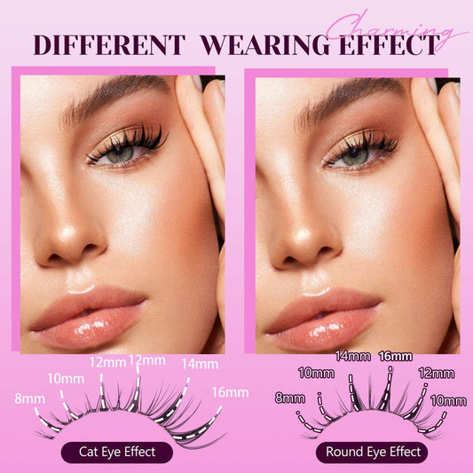 Losha Eyelash Extension Kit 144pcs 8-16mm D Curl Natural Soft W02