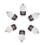 DanLingJewelry 20pcs Resin Coffee Cup Pendants with Loop for DIY Crafts