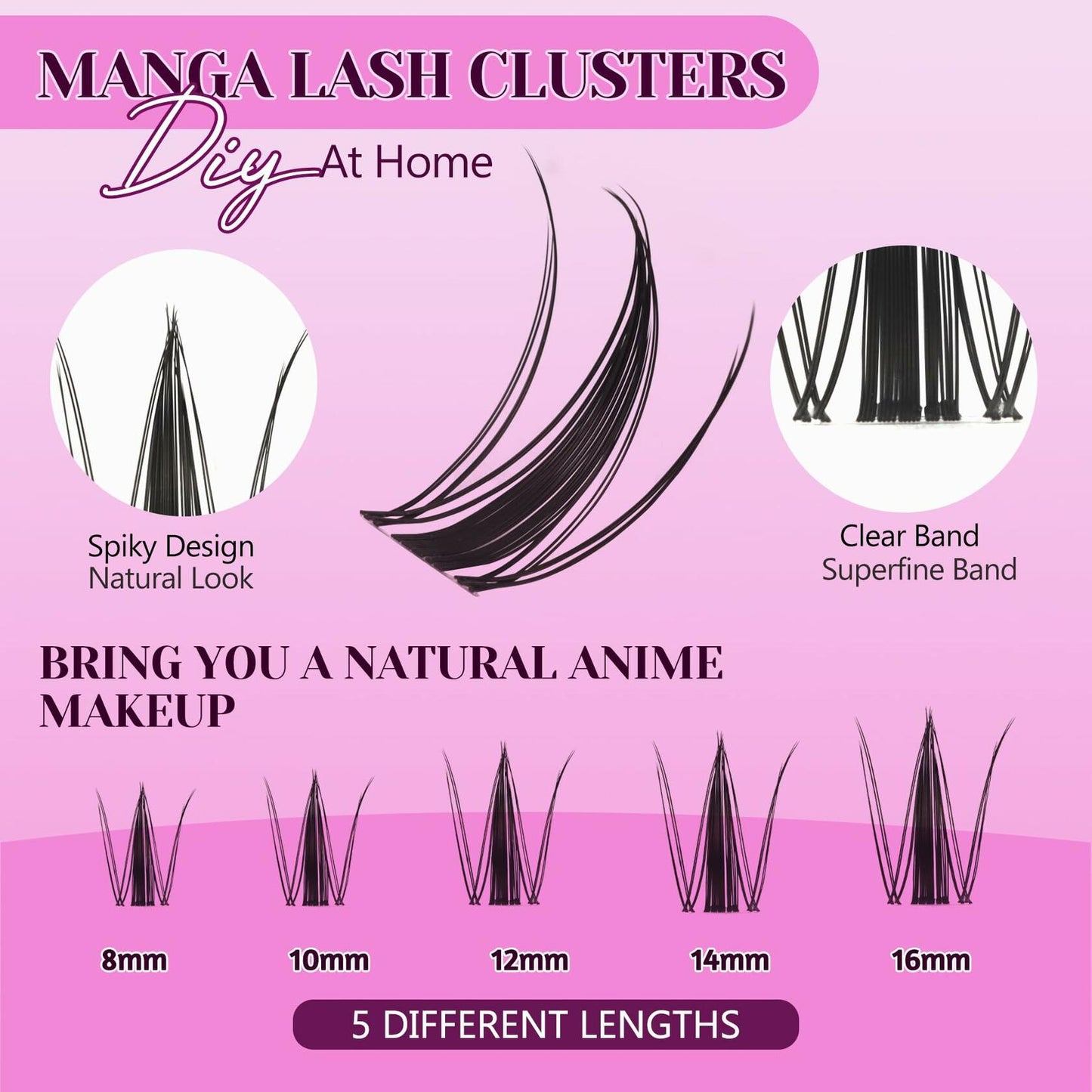 Losha Eyelash Extension Kit 144pcs 8-16mm D Curl Natural Soft W02