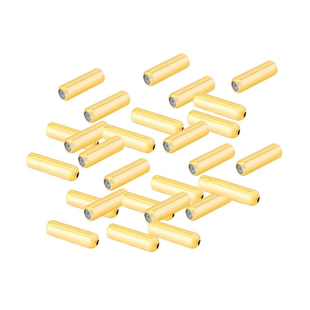 ccHuDE 50 Pcs Metal Brooch Pin Backings Safety Pin End Caps Gold