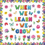 71pcs Classroom Spring Bulletin Board Floral Cutout Decorations