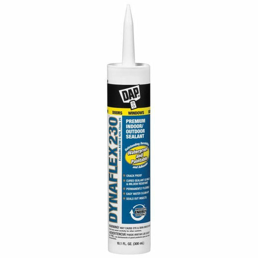 [Good] Dap DYNAFLEX 230 Premium Indoor/Outdoor Clear Sealant 10.1-oz Cartridge 12 Pack