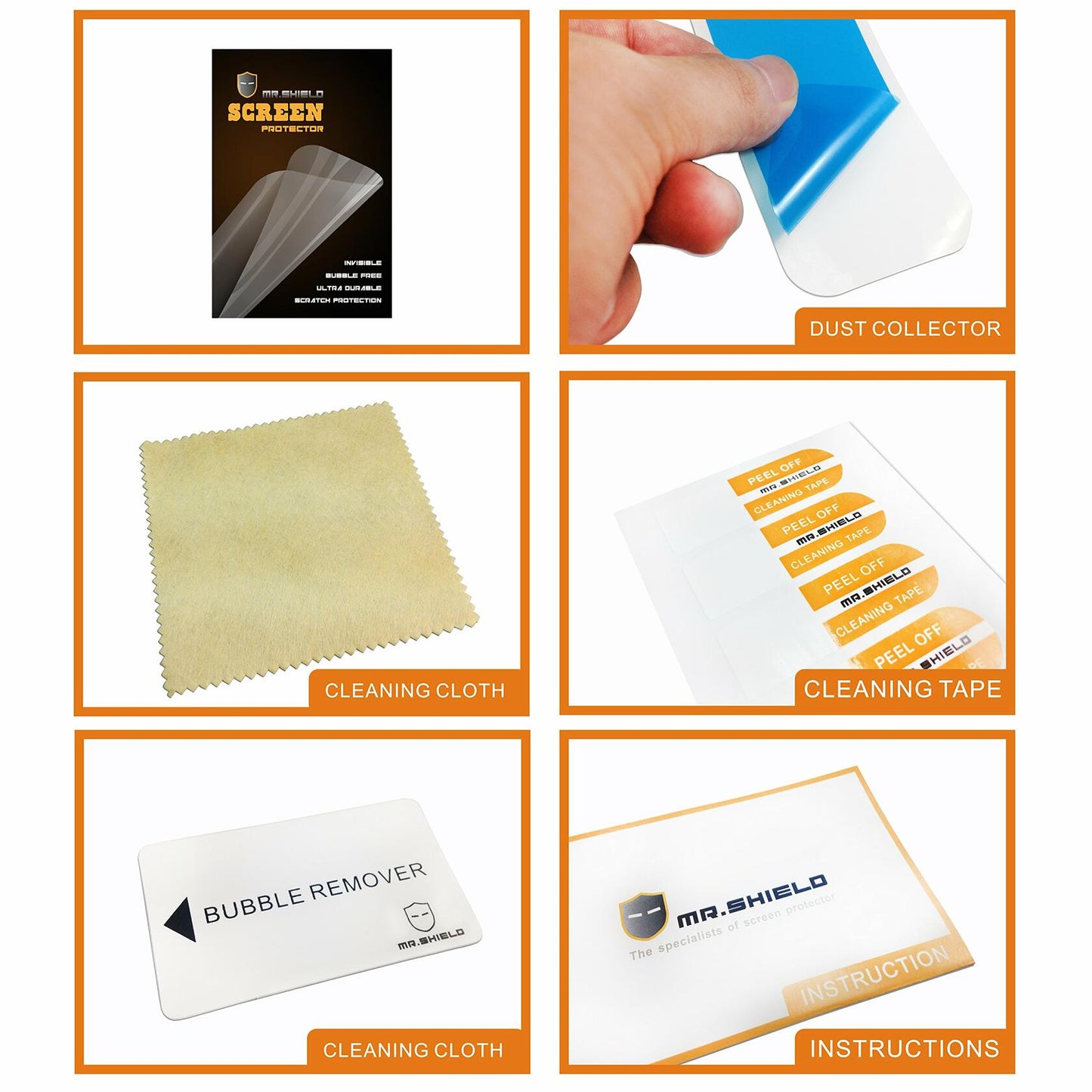 Mr.Shield 5-Pack Anti-Glare Screen Protector Samsung Galaxy Tab S2 S3 9.7