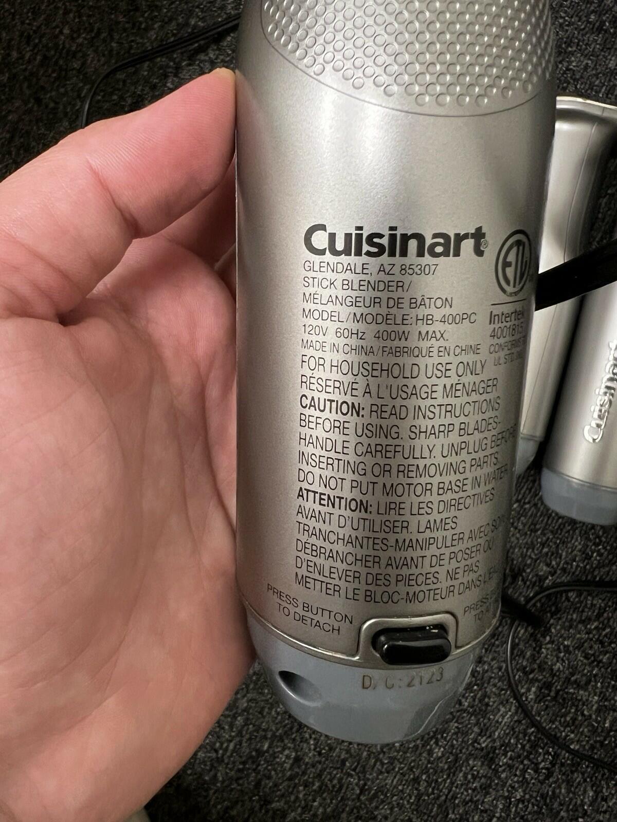 [Salvage] Lot Of 6 Cuisinart HB-400PC Immersion Blender Motor Body Variable Speed