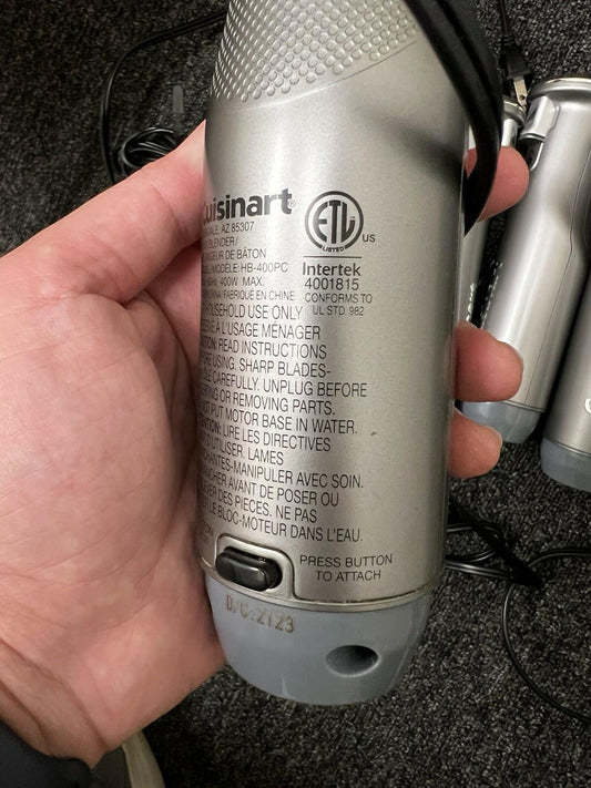 [Salvage] Lot Of 6 Cuisinart HB-400PC Immersion Blender Motor Body Variable Speed