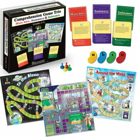 Comprehension Game Trio Main Idea Summary Inference Grade 4-5 Board Game