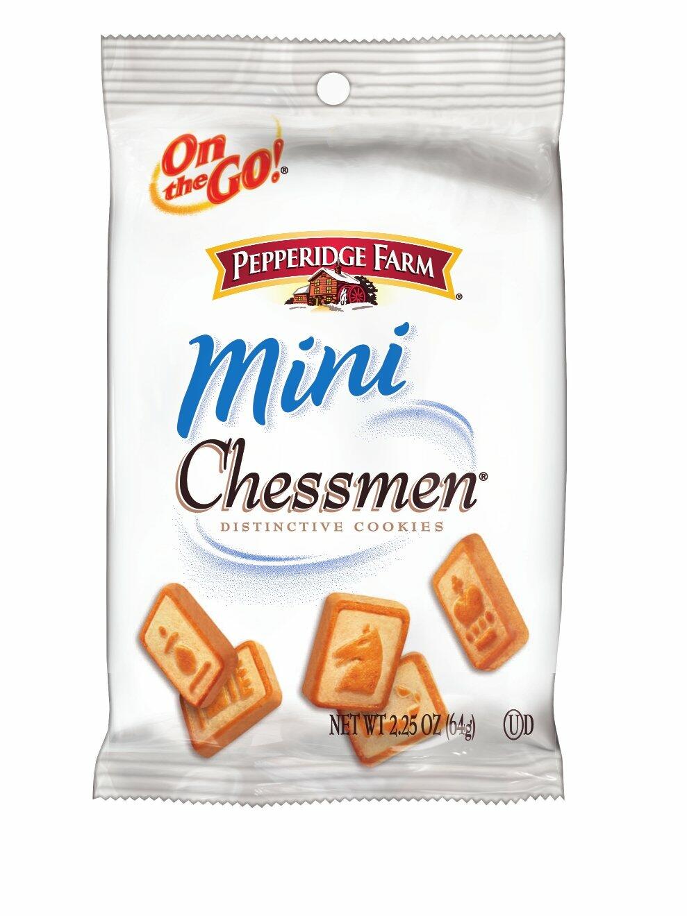BestBy07/25 Pepperidge Farm Chessmen Mini Cookies 2.25oz Pack of 8