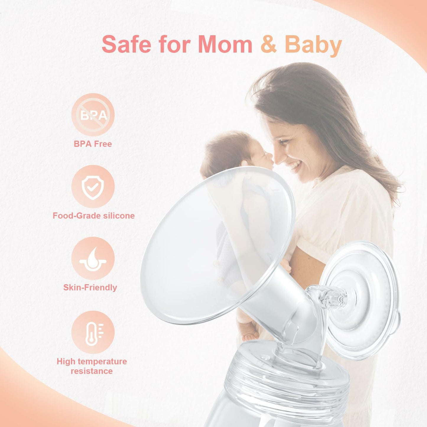 Hranio 21mm Breast Pump Flange for Spectra S1 S2 Full Set 2 Pack