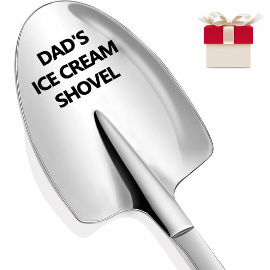 Funny Engraved Stainless Steel Ice Cream Shovel Gift for Dad Fathers Day