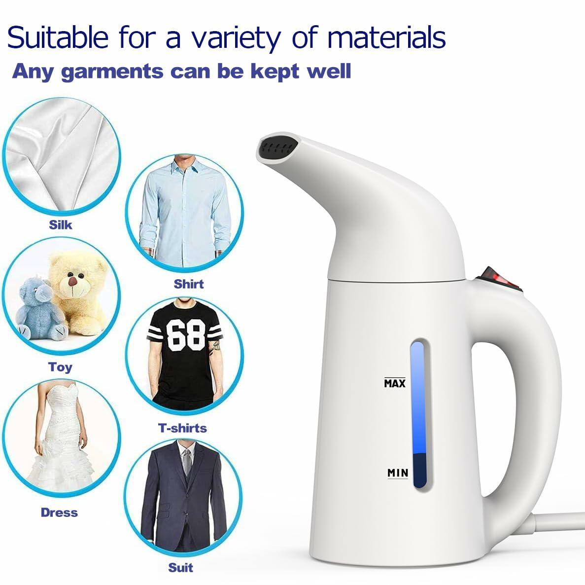 Portable Handheld Clothes Steamer Powerful Wrinkle Remover for Home Travel