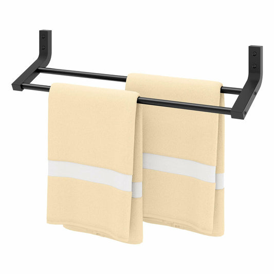 STWWO Double Towel Bar 24in SUS 304 Stainless Steel Matte Black
