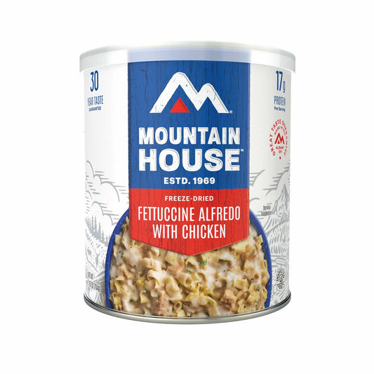BestBy12/54 Mountain House Fettuccine Alfredo with Chicken #10 Can 9 Servings