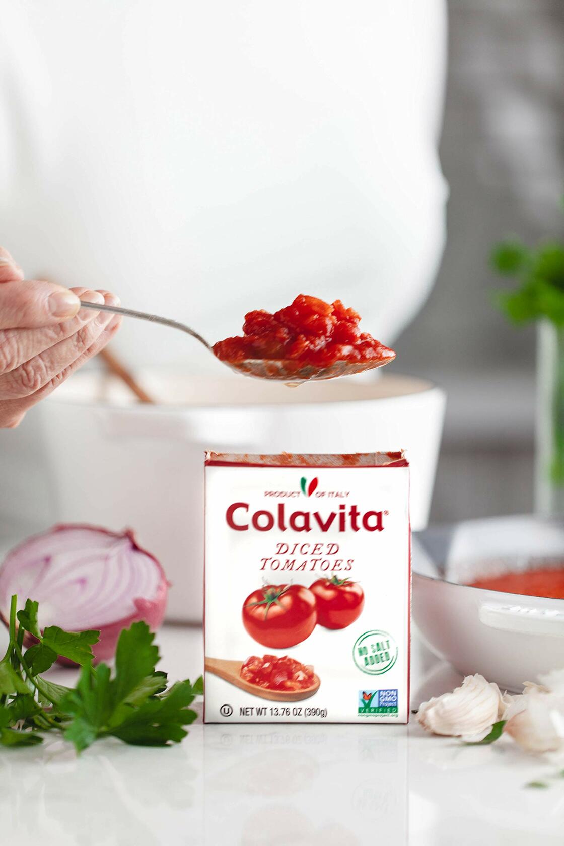 BestBy02/25 Colavita Diced Tomatoes 13.76oz Recart Pack of 16