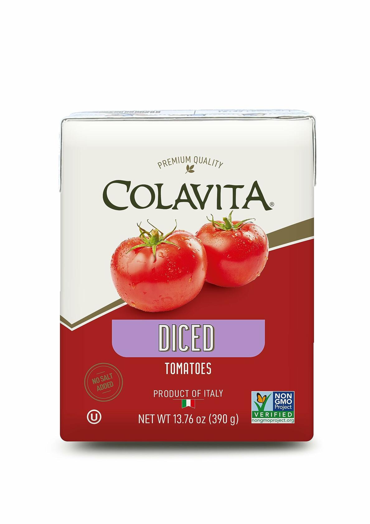 BestBy02/25 Colavita Diced Tomatoes 13.76oz Recart Pack of 16