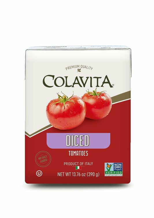 BestBy02/25 Colavita Diced Tomatoes 13.76oz Recart Pack of 16