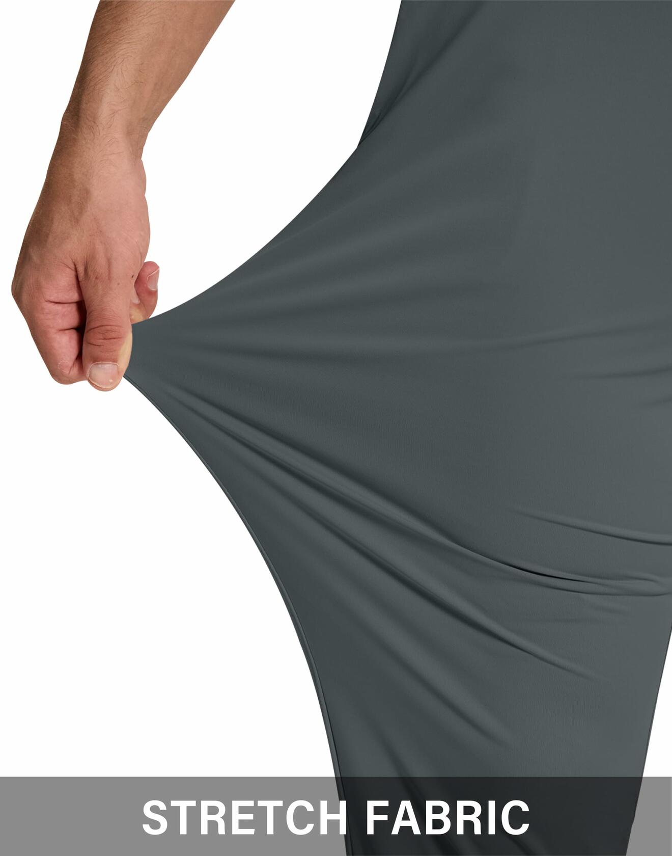 SERAMY Men's Golf Joggers Slim Fit Stretch Pants 5 Pockets Ink Gray Size L