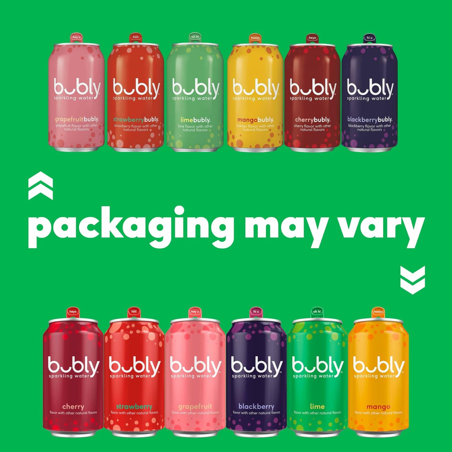 BestBy05/25 bubly Sparkling Water Strawberry Zero Sugar 12oz Cans 8 Pack
