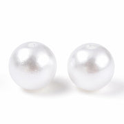 DanLingJewelry 1000pcs 10mm White Plastic Pearl Round Loose Beads