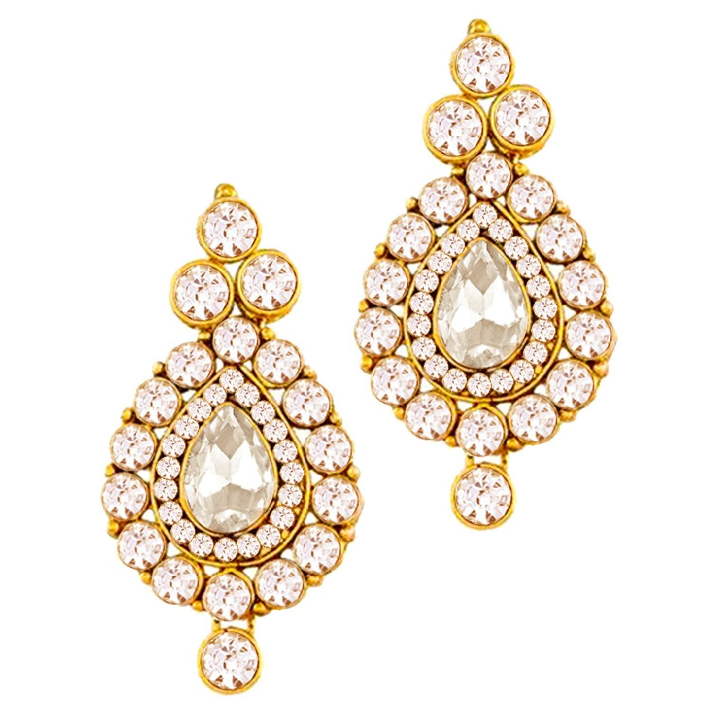 Aheli Indian Wedding Wear Faux Stone Necklace with Maang Tikka Set Women