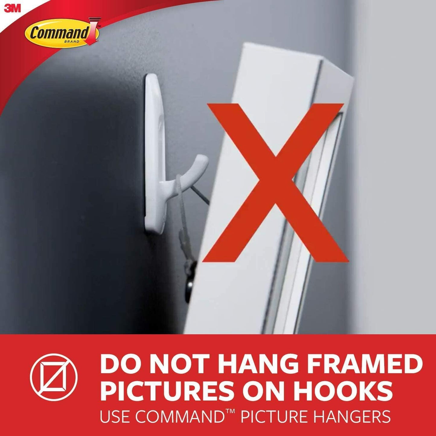Command 4-Pack Jumbo Hooks 7.5 lb Capacity Indoor White 17004ES