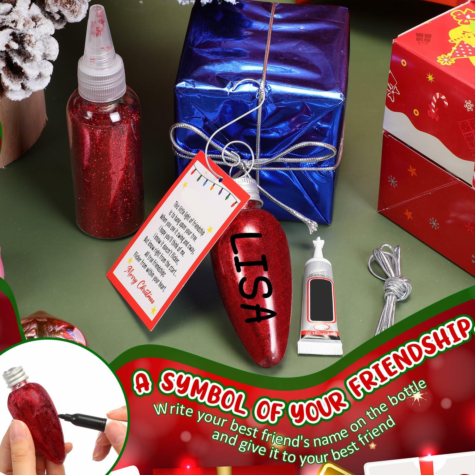 Syhood Christmas Friendship Light DIY Ornament Set 3.39in Red