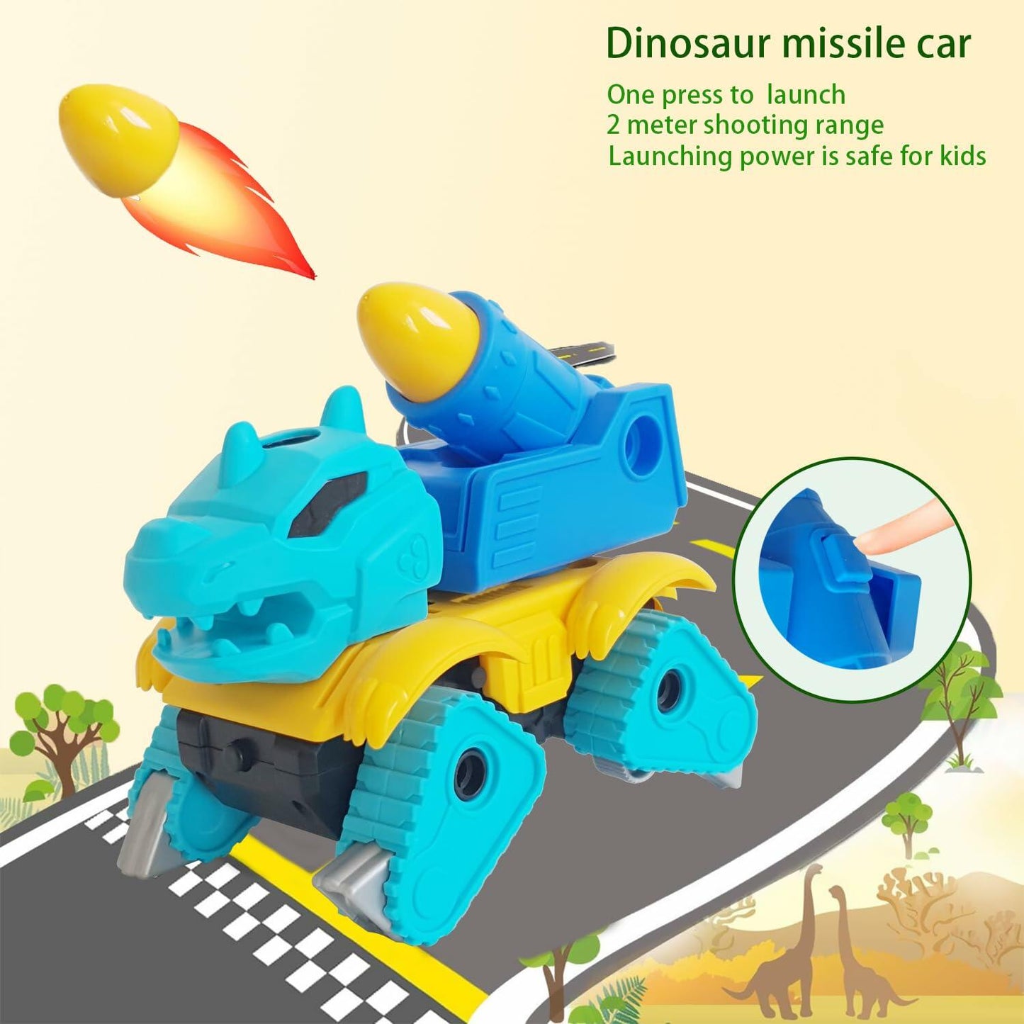DDHOM Take Apart Dinosaur Toys 2 pcs Educational Construction Stegosaurus